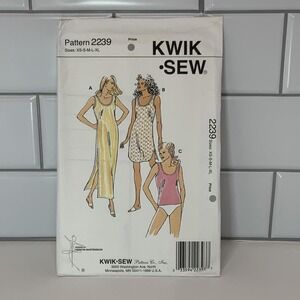 Kwik Sew 2239 Misses Nightgowns Camisole Sewing Pattern XS-XL Kerstin Martensson